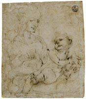 Leonardo da Vinci Virgin and Child with a Cat