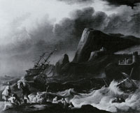 Ludolf Backhuyzen A shipwreck