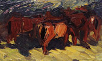 Franz Marc Sketch of Horses III