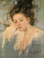 Mary Cassatt Head of a Girl (Sketch for Denise at Her Dressing Table)