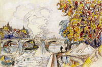 Paul Signac The Pont Royal with the Gare d'Orsay, Paris