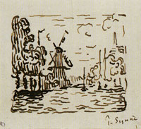 Paul Signac The Windmill, Rotterdam