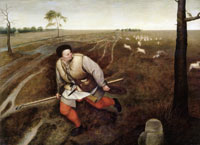 Copy after Pieter Bruegel Hireling shepherd