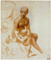 Raphael Studies for a Virgin and Child with the Infant Saint John