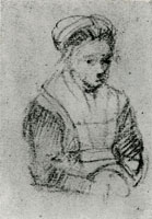 Rembrandt Bust of a Girl