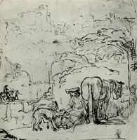 Rembrandt A Huntman Resting