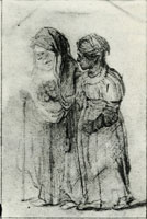 Rembrandt Two Women Walking