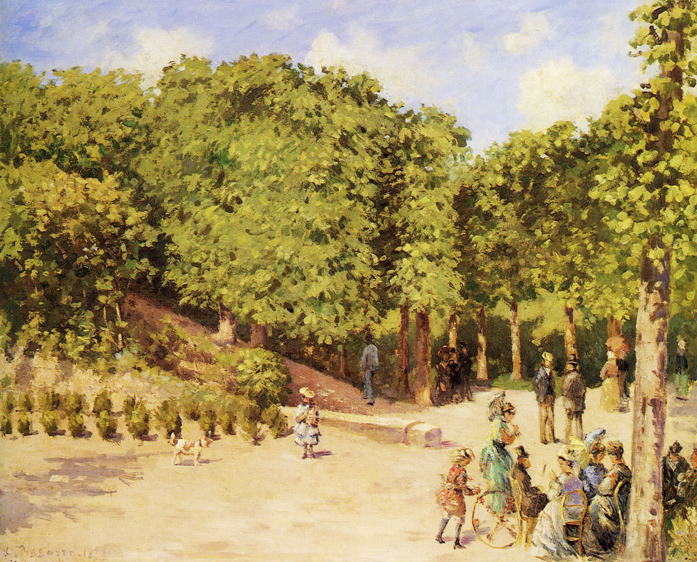Camille Pissarro - Town Park in Pontoise