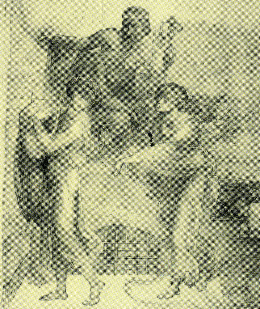 Dante Gabriel Rossetti - Orpheus and Eurydice