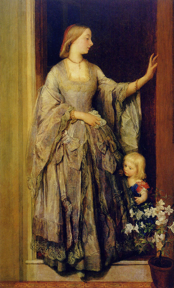 George Frederick Watts - Lady Margaret Beaumont and Daughter