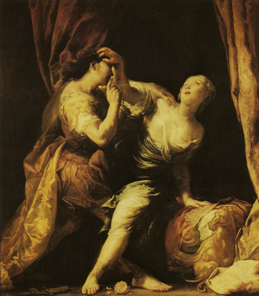 Giuseppe Maria Crespi - Lucretia Threatened by Tarquin
