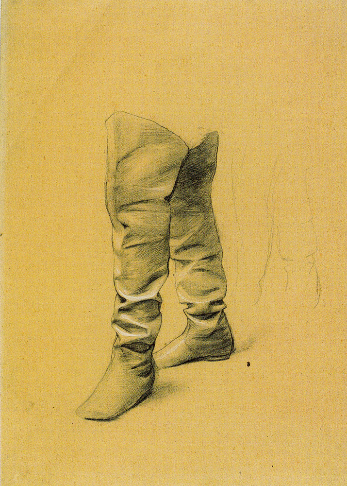 Gustav Klimt - Boot Study for Standing Man