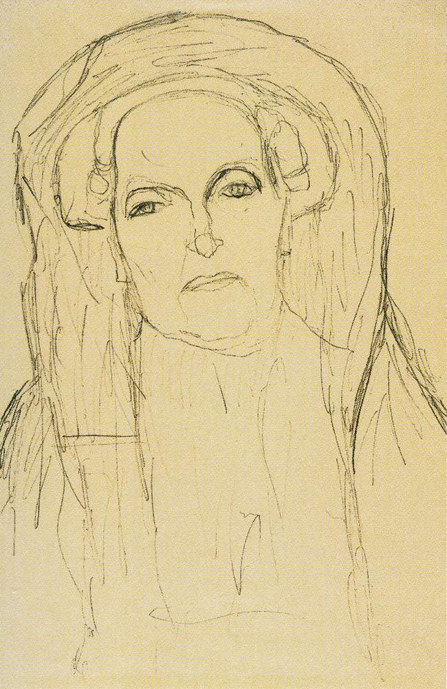 Gustav Klimt - Portrait of an Old Woman Facing Front