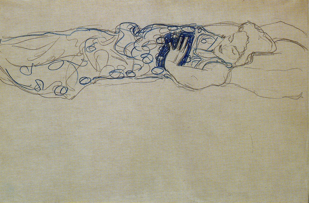 Gustav Klimt - Sleeping Woman
