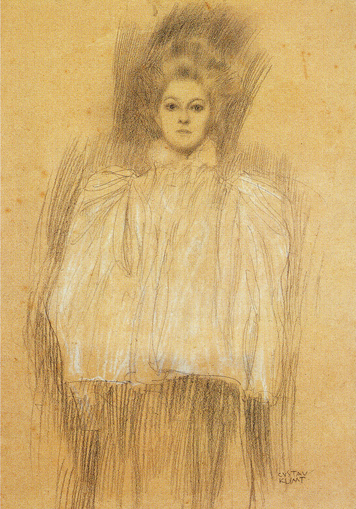 Gustav Klimt - Standing Woman with Cape