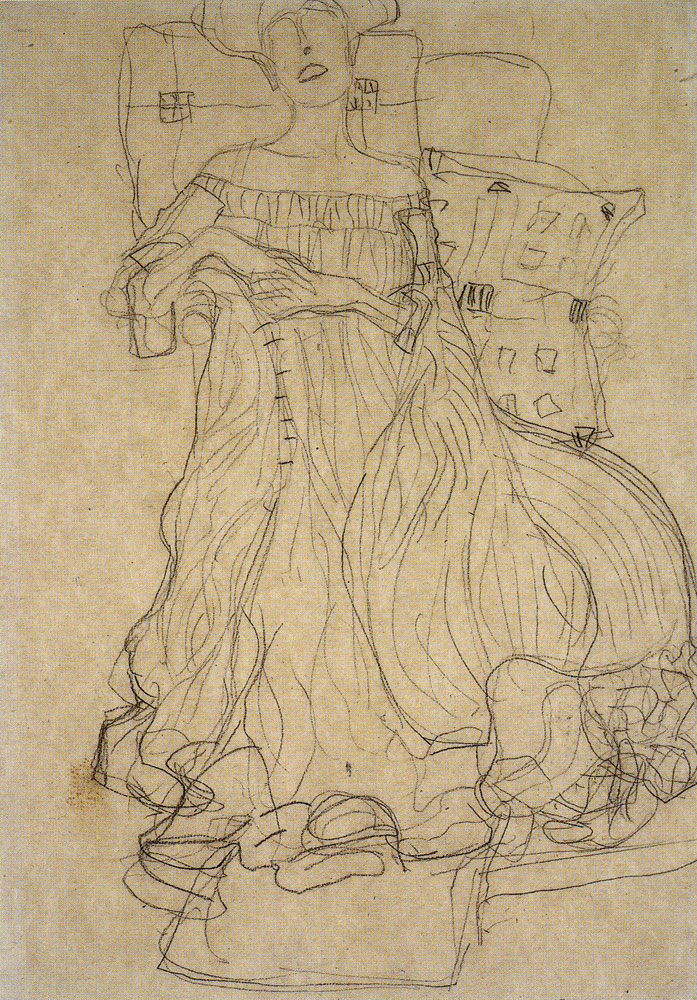 Gustav Klimt - Study for the Portrait of Adele Bloch-Bauer