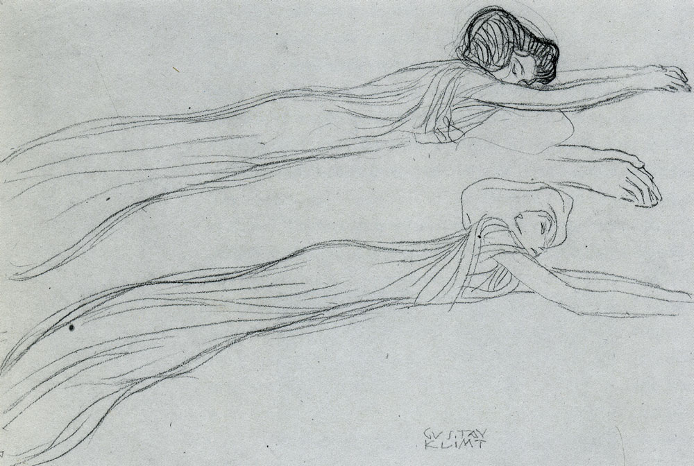 Gustav Klimt - Study for the Beethoven Frieze: 