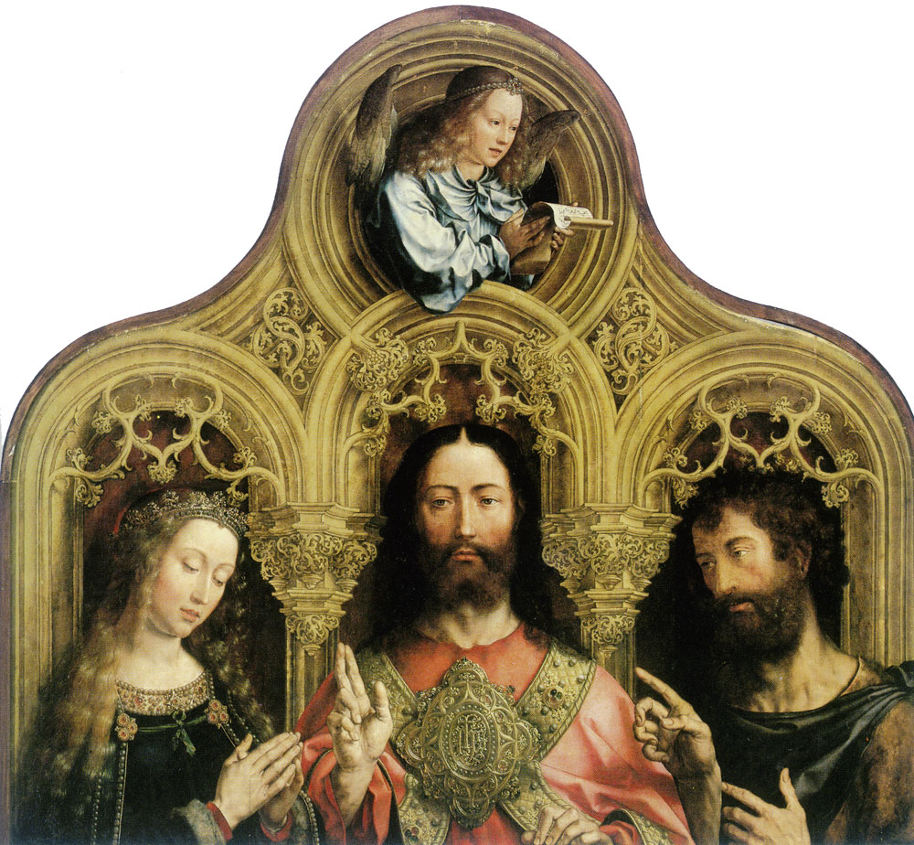 Jan Gossaert - Christ Between the Virgin Mary and Saint John the Baptist