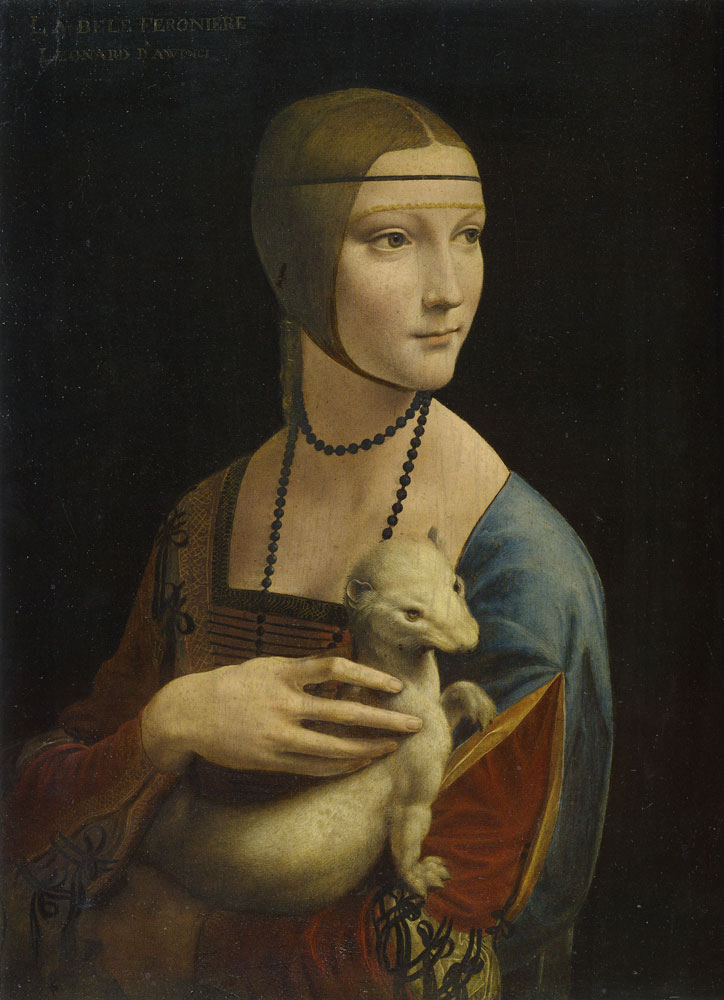 Leonardo da Vinci - Portrait of Cecilia Gallerani ('The Lady with an Ermine')