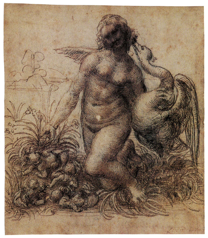Leonardo da Vinci - Study for Leda