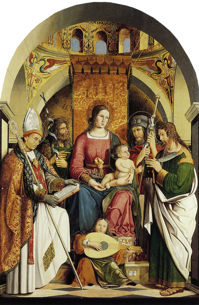 Marco Marziale - The Virgin and Child with Saints