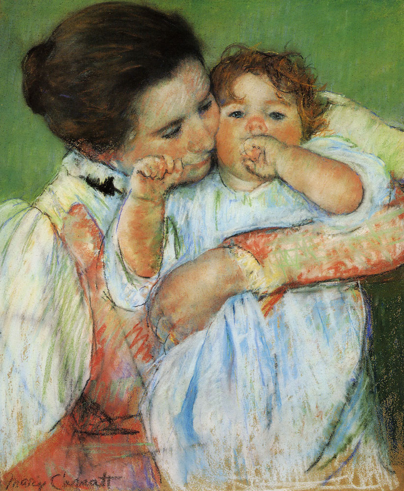 Mary Cassatt - Mother and Child (Little Anne Sucking Her Finger)