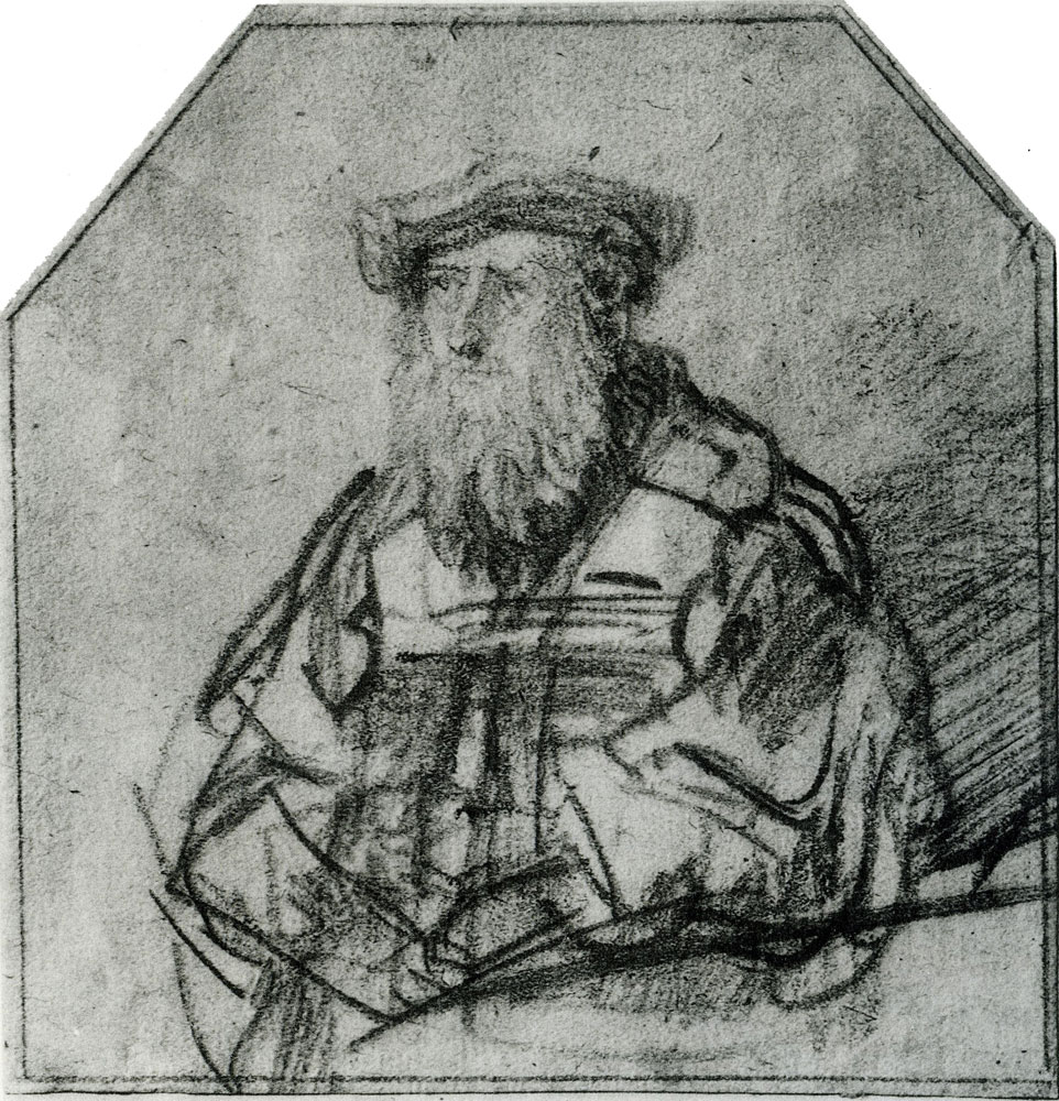 Rembrandt - Bearded Old Man in Flat Cap