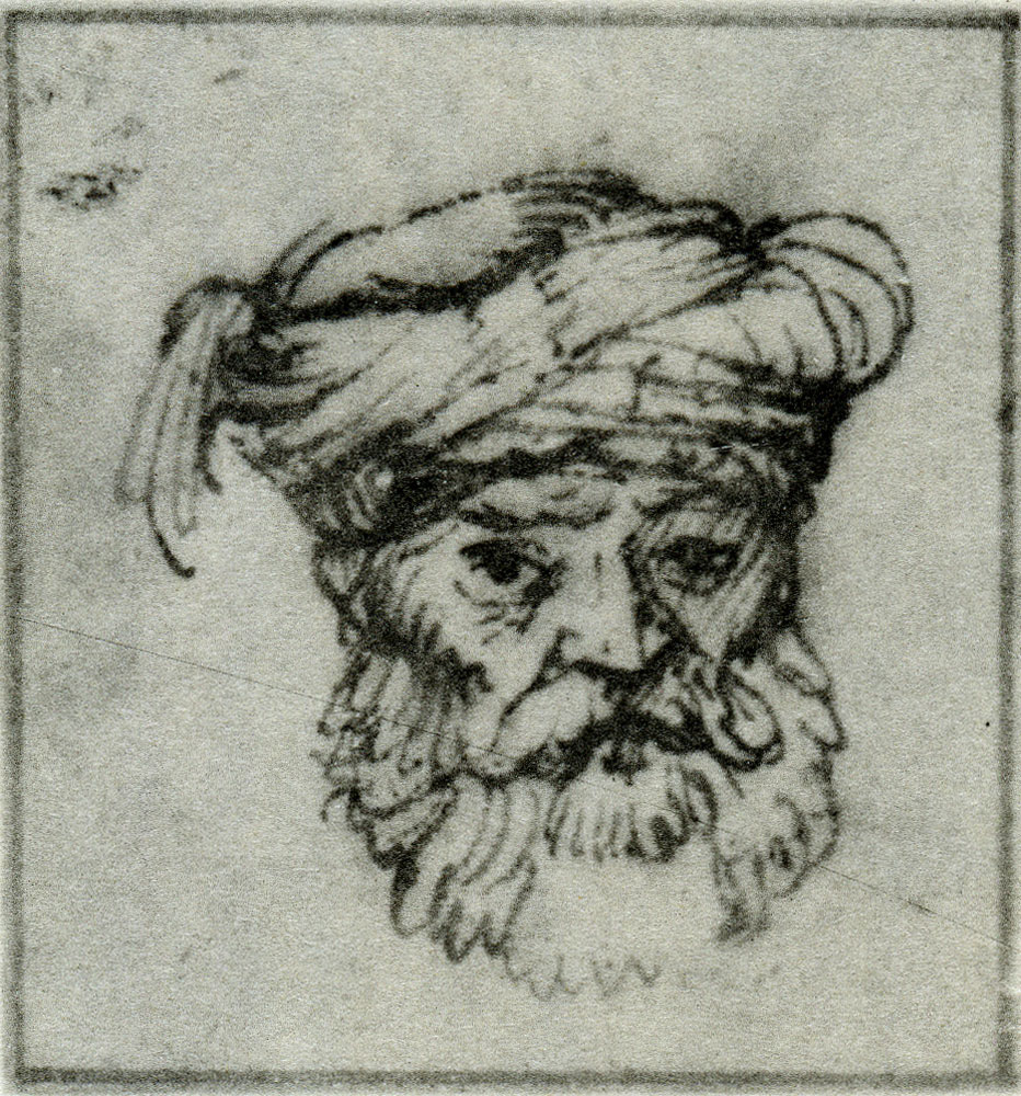 Rembrandt - Head of a Bearded Oriental