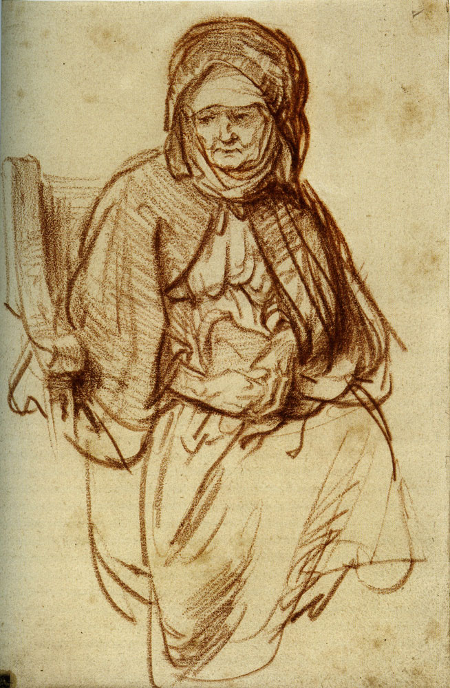 Rembrandt - Old Woman Seated