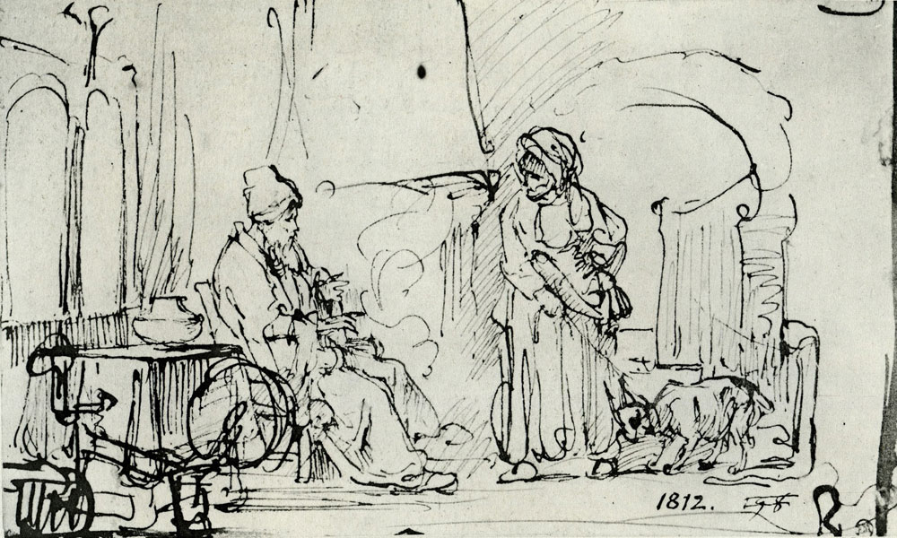 Rembrandt - Tobit and Anna with the Goat
