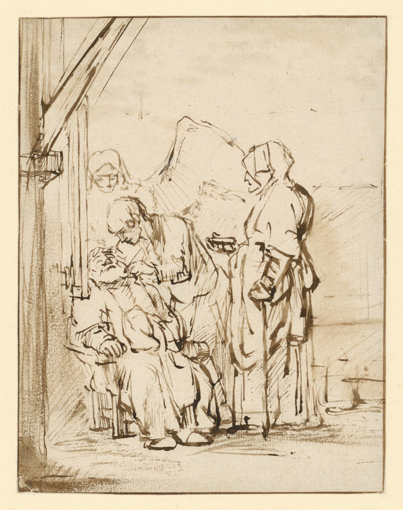 School of Rembrandt - The Healing of Tobit