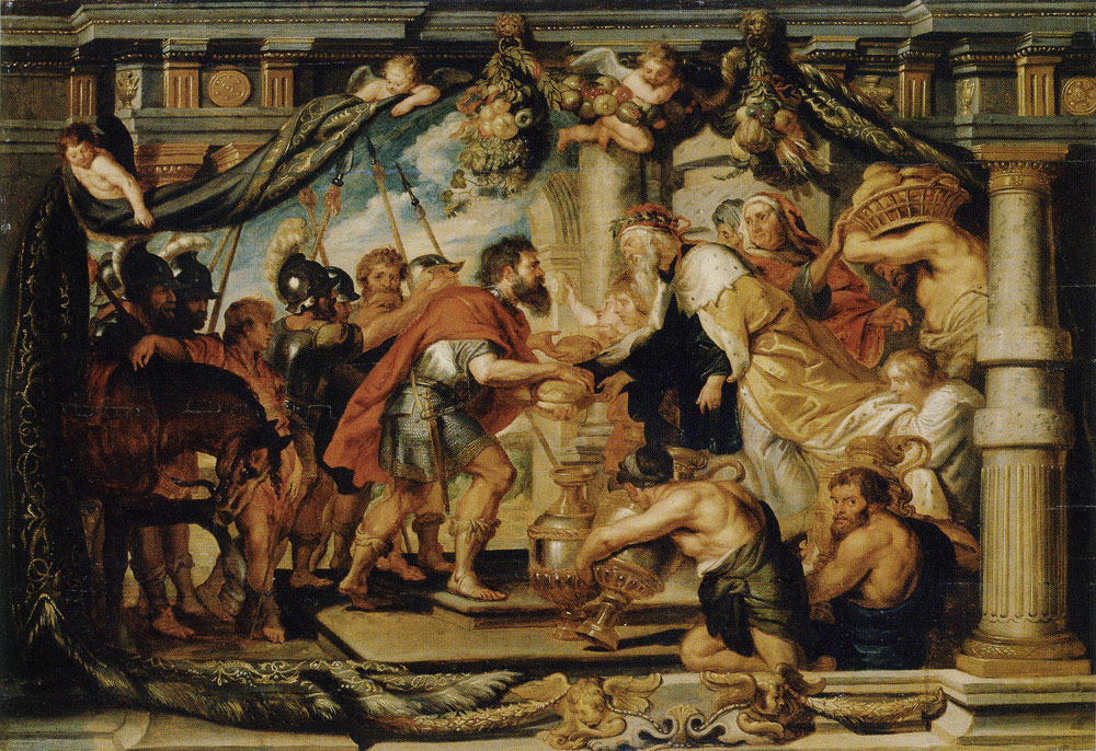 Workshop of Peter Paul Rubens - The meeting of Abraham and Melchizedek