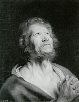 Copy after Anthony van Dyck Head of an Apostle