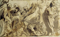 Anthony van Dyck Study for Moses and the Brazen Serpent