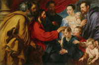 Anthony van Dyck Suffer Little Children to Come unto Me