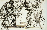 Eugène Delacroix Christ and the Blind Man of Jericho