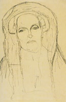Gustav Klimt Portrait of an Old Woman Facing Front