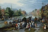 Jan Brueghel the Elder View of the Village of Schelle