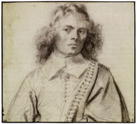Jan Lievens Bust of a Man with Abundant Curly Hair