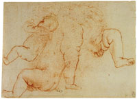 Leonardo da Vinci Studies of a Baby