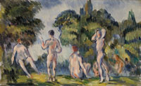 Paul Cézanne Baigneurs et baigneuses