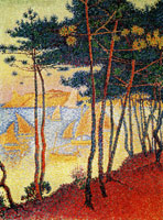 Paul Signac Sails and Pines