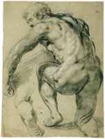 Peter Paul Rubens Male Nude Kneeling