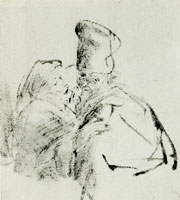 Rembrandt Man and Woman in Discussion