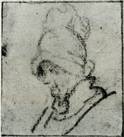 Rembrandt Study of a Man in Pointed Cap