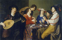 Theodoor Rombouts A Game of Cards