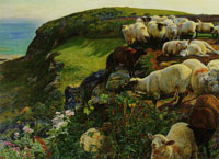 William Holman Hunt Our English Coasts, 1852 (Strayed Sheep)