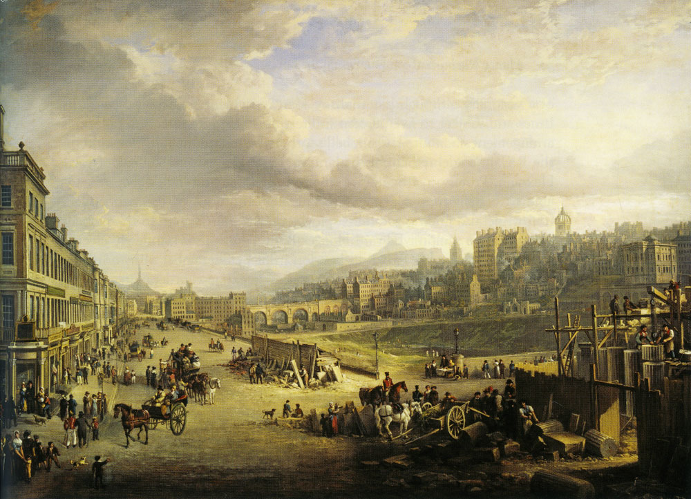 Alexander Nasmyth - Princes Street with the Commencement of the Building of the Royal Institution