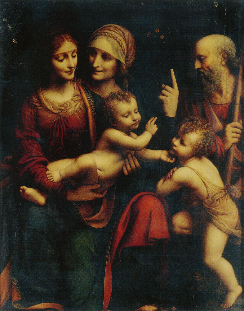 Bernardino Luini - The Holy Family with Saint Anne and the Infant Saint John the Baptist