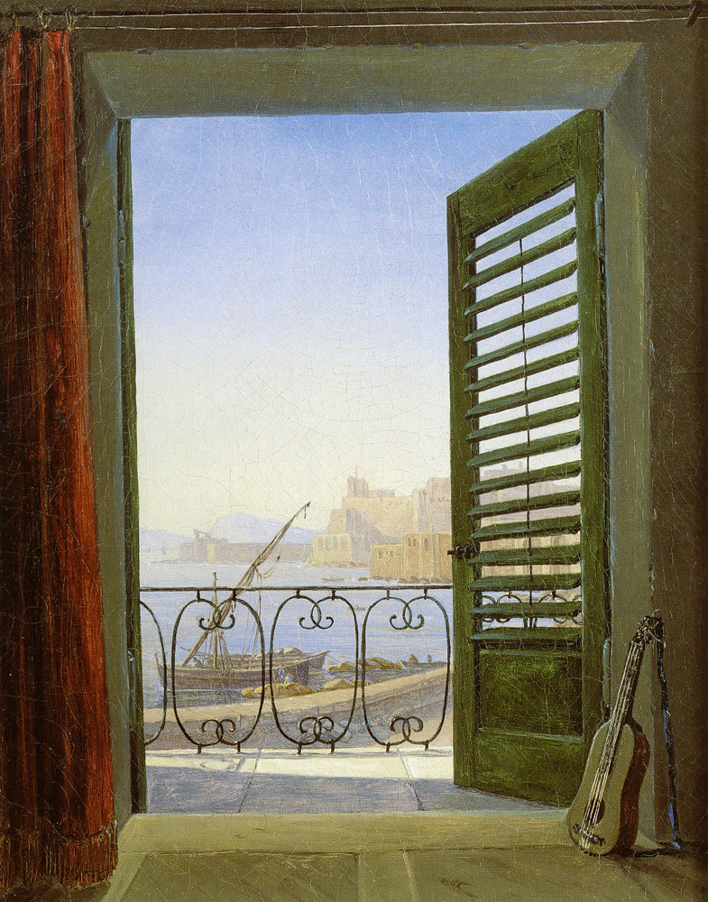 Carl Gustav Carus - Balcony Room with a View of the Bay of Naples